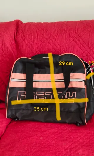 Borsone Freddy nero e rosa