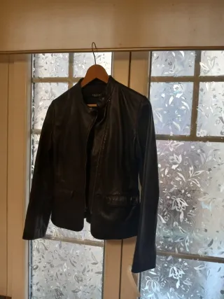 Chaqueta de cuero Briefing negra