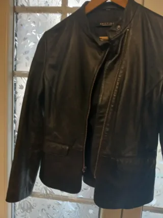 Chaqueta de cuero Briefing negra