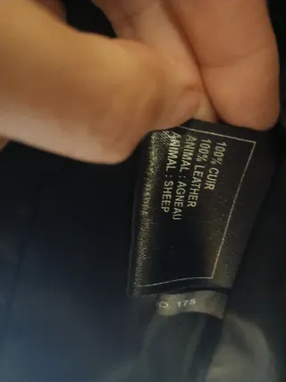 Chaqueta de cuero Briefing negra