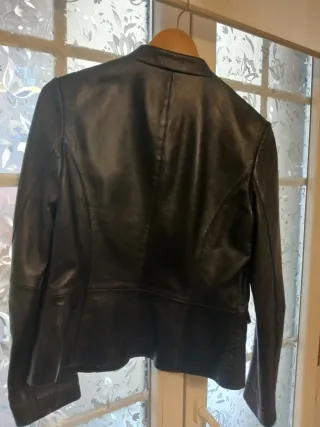 Chaqueta de cuero Briefing negra