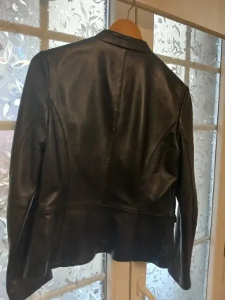 Chaqueta de cuero Briefing negra