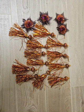 Addobbi Natalizi Arancio e Viola