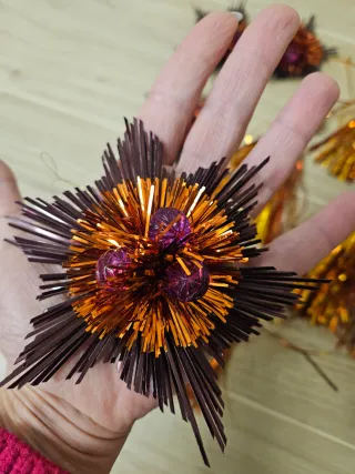 Addobbi Natalizi Arancio e Viola