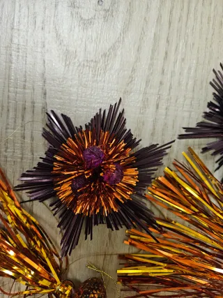 Addobbi Natalizi Arancio e Viola