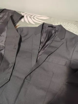 Traje de chaqueta gris XL