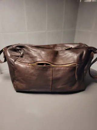 Bolso Biba Piel Marrón Grande