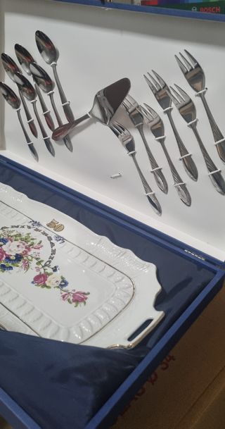 Juego Cubertería 50 Aniversario Porcelana