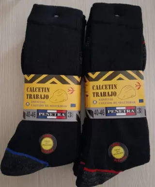 6 Pares de calcetines de trabajo de la talla 40-46