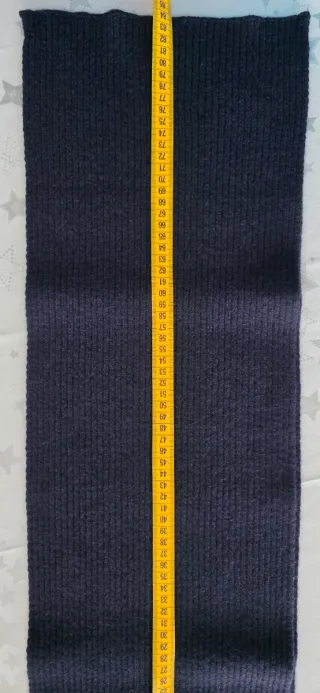 Sciarpa uomo blu navy in pura lana