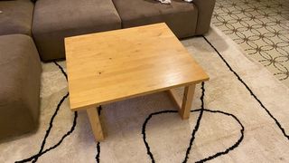 Mesa de centro elevable de madera