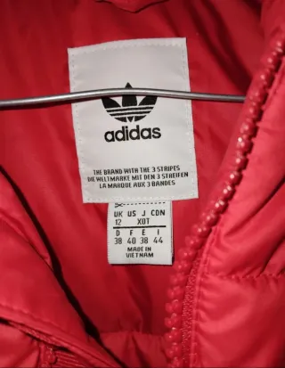 Giubbino Adidas rosso