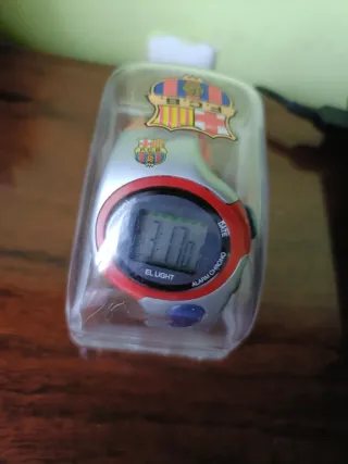 Reloj FC Barcelona Rojo y Plateado