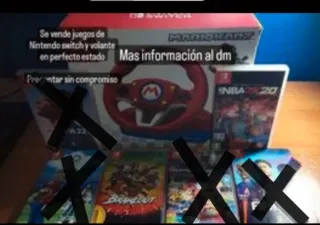 Volante Nintendo Switch y Juegos