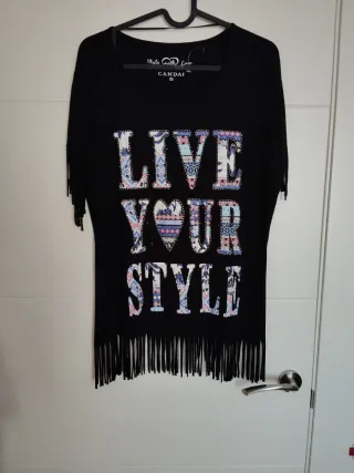 Camiseta CANDAI negra talla M