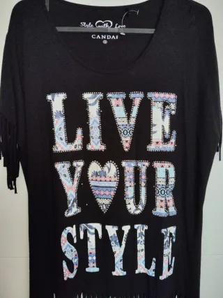 Camiseta CANDAI negra talla M