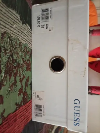 Scarpe tacco Guess scamosciate rosse