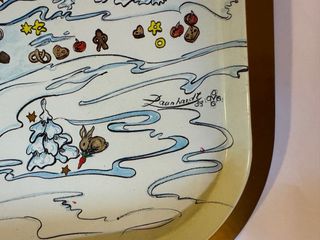 Vassoio Vintage Natale 1988