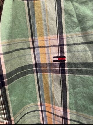 Camisa Tommy Hilfiger cuadros verde