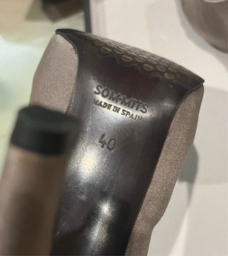 Sandalias Sonoma Beige Tacón Peep Toe