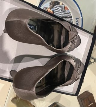 Sandalias Sonoma Beige Tacón Peep Toe