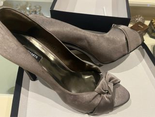 Sandalias Sonoma Beige Tacón Peep Toe