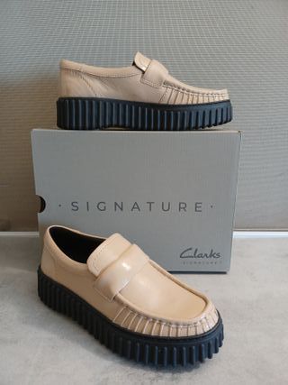 Mocasines Clarks Torhill Moc Talla 38 Beige