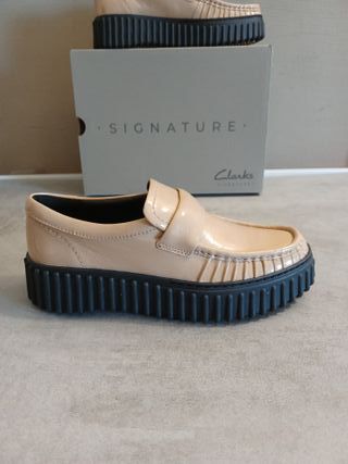 Mocasines Clarks Torhill Moc Talla 38 Beige