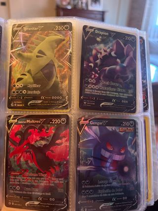 Lote Cartas Pokémon Tyranitar V, Drapion V, Moltre