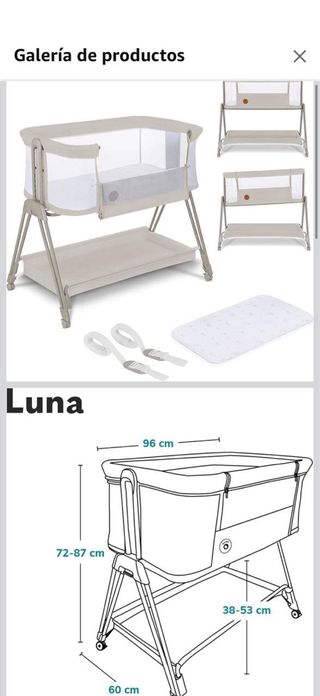 Cuna colecho Luna para bebés