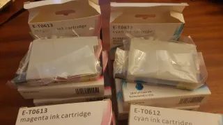 Cartuchos de tinta Epson E-T0613 Magenta y E-T0612