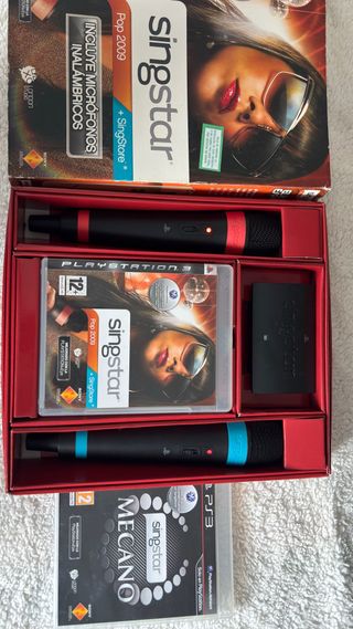 Singstar Pop 2009 con 2 micrófonos