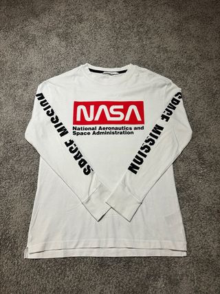 Camiseta H&M NASA Manga Larga Talla 158/164