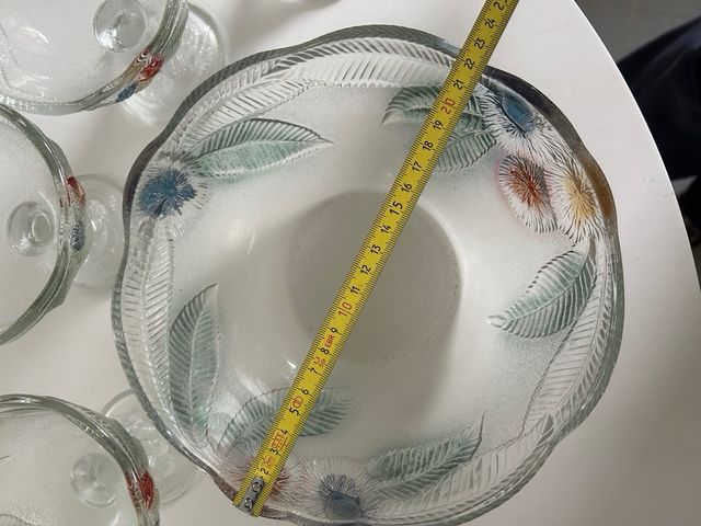 Juego para postres o macedonia cristal nuevo