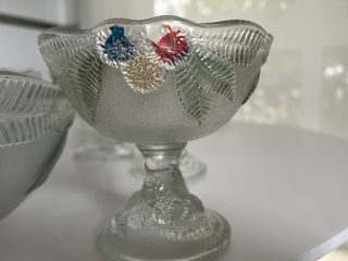 Juego para postres o macedonia cristal nuevo