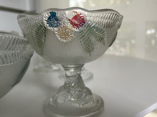 Juego para postres o macedonia cristal nuevo