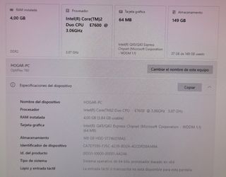 Ordenador Dell Optiplex 760 + Periféricos