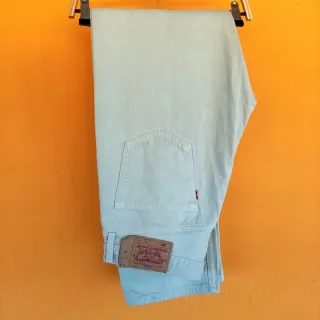 Jeans Levi's 501 white made in USA Vintage 90s