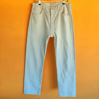 Jeans Levi's 501 white made in USA Vintage 90s
