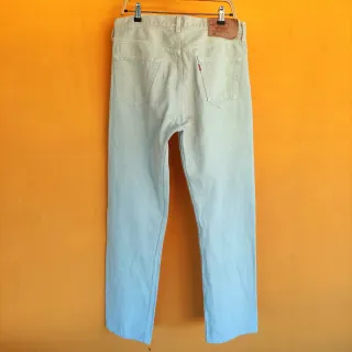 Jeans Levi's 501 white made in USA Vintage 90s