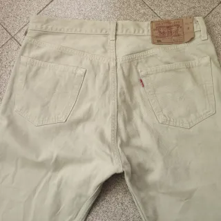 Jeans Levi's 501 white made in USA Vintage 90s
