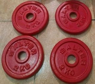 PESAS 4 DISCOS SALTER DE 2KG DE 30MM
