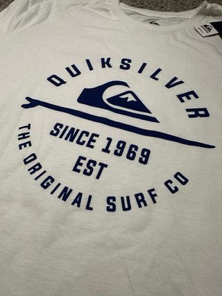 Camiseta Quiksilver Manga Larga Blanca Talla M