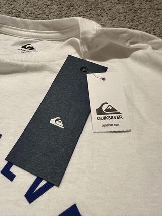Camiseta Quiksilver Manga Larga Blanca Talla M