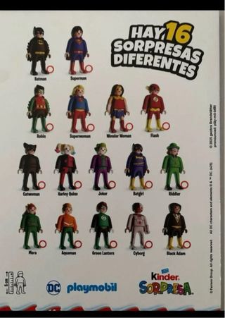 Playmobil DC Kinder Sorpresa Figuras