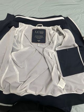 Cazadora Armani Jeans Azul Vintage