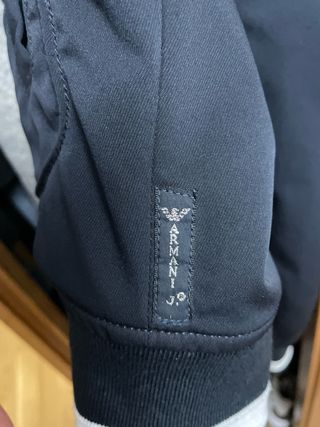 Cazadora Armani Jeans Azul Vintage