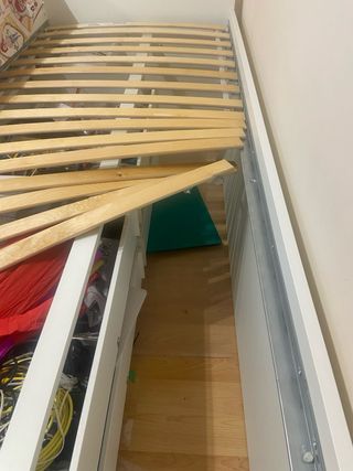 Cama 90x200 Ikea Slakt + Somier + Colchón