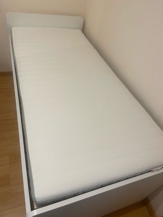 Cama 90x200 Ikea Slakt + Somier + Colchón
