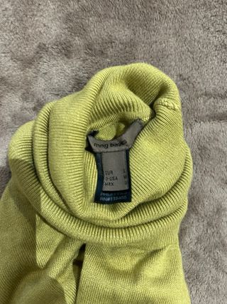 Jersey Mango cuello alto verde oliva